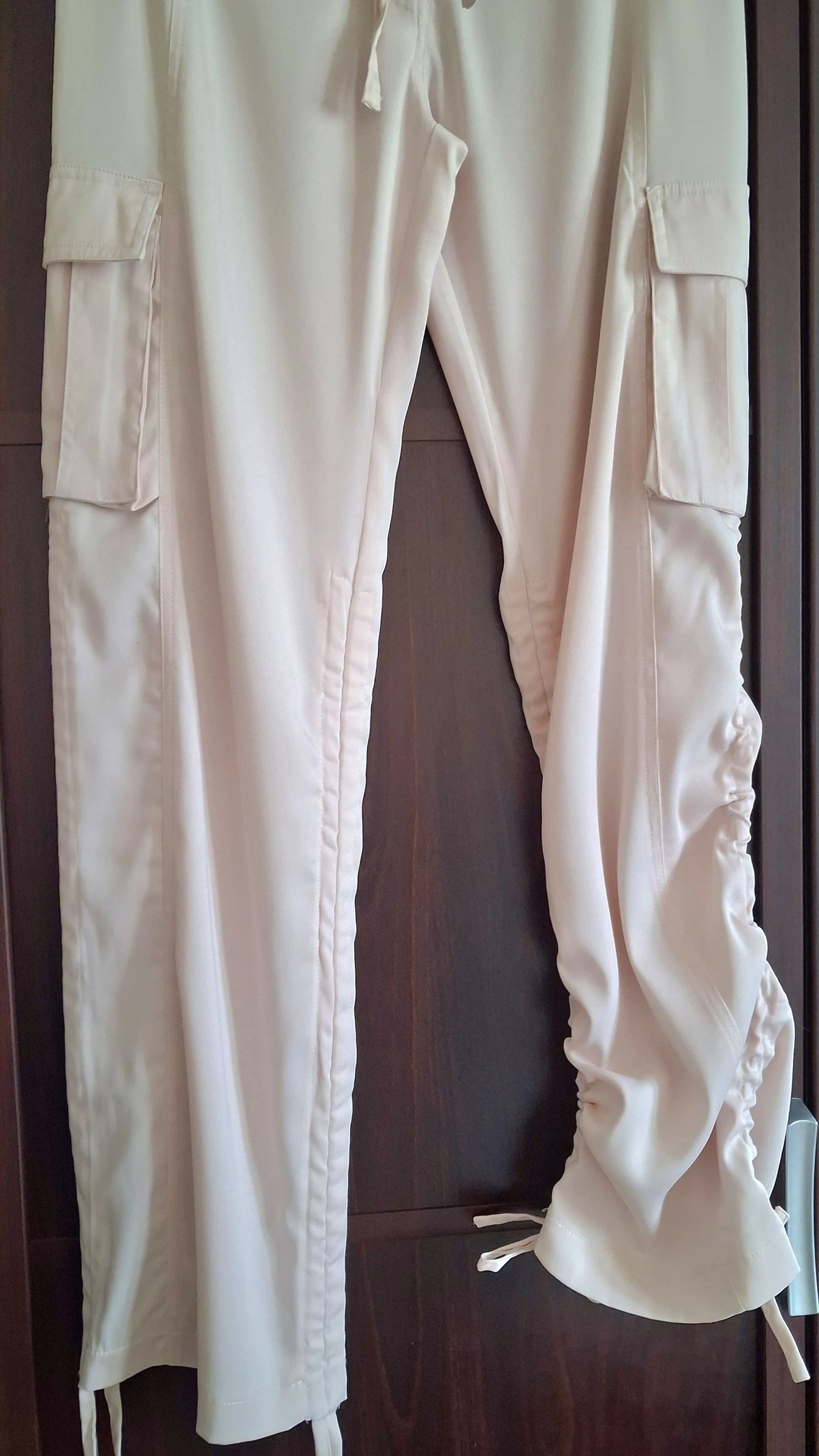 Pantalón cargo para mujer rosa pálido/nude talla 38 – photo 3